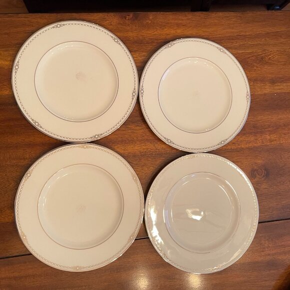 Accent Luncheon Plate Pearl Platinum by Lenox - 1, 2, 3 & 4 Available - Picture 3 of 11